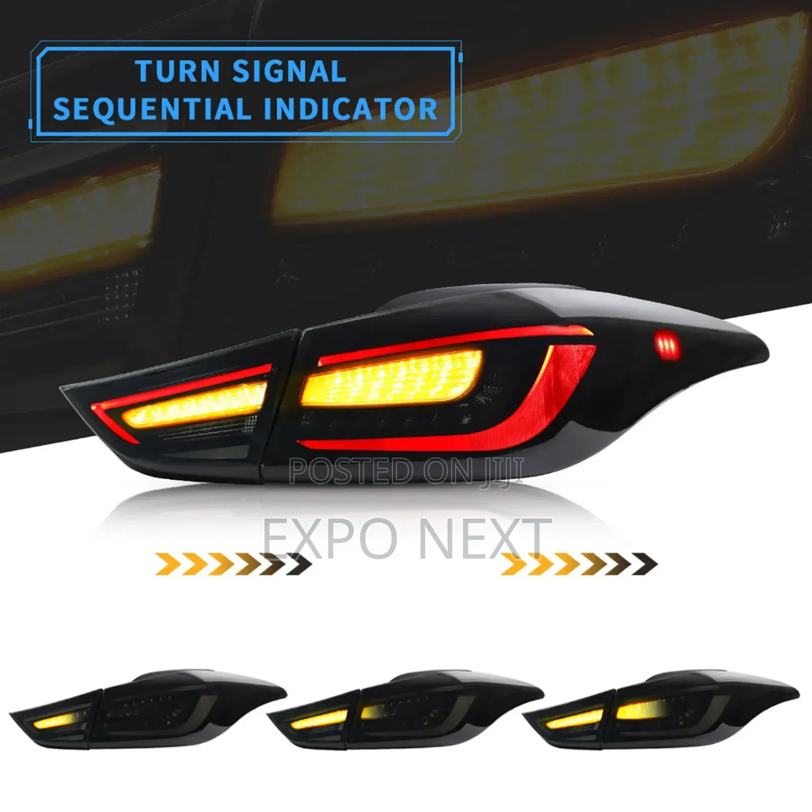 Elantra Taillight 2011- 2016 Led Black Set