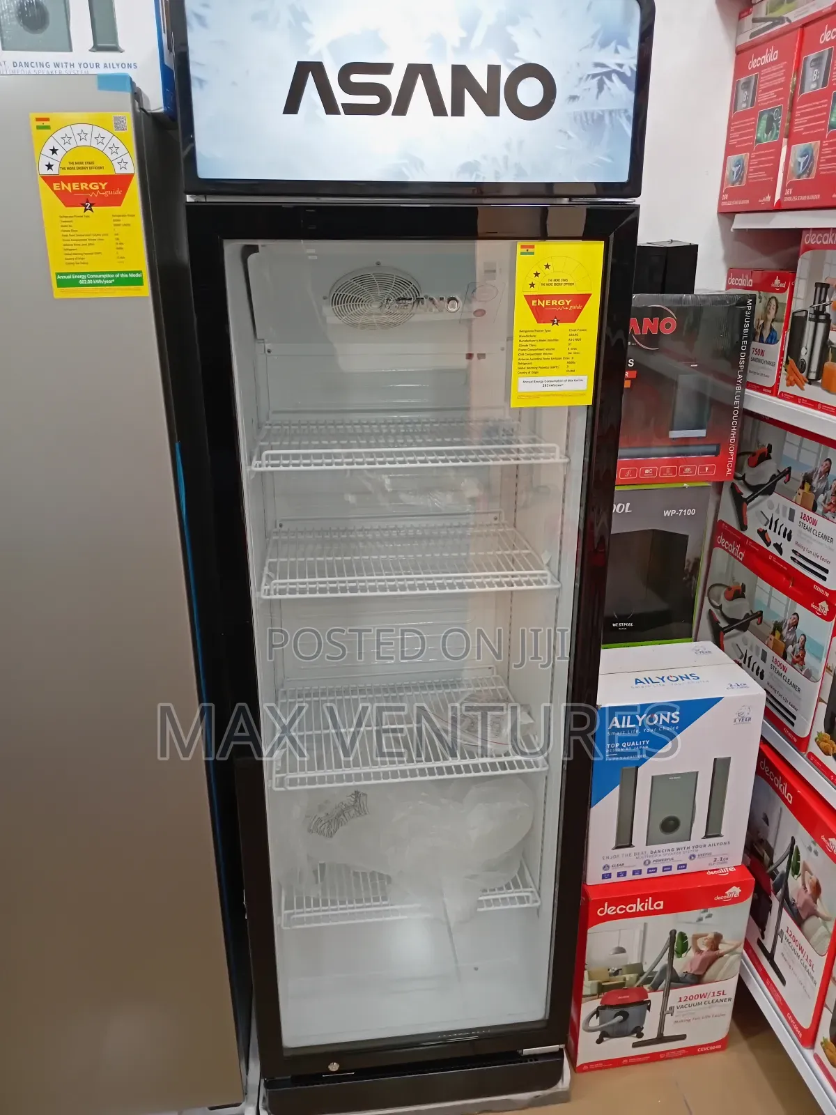 Asano 244 Litres Drinks Showcase Fridge for Display Items