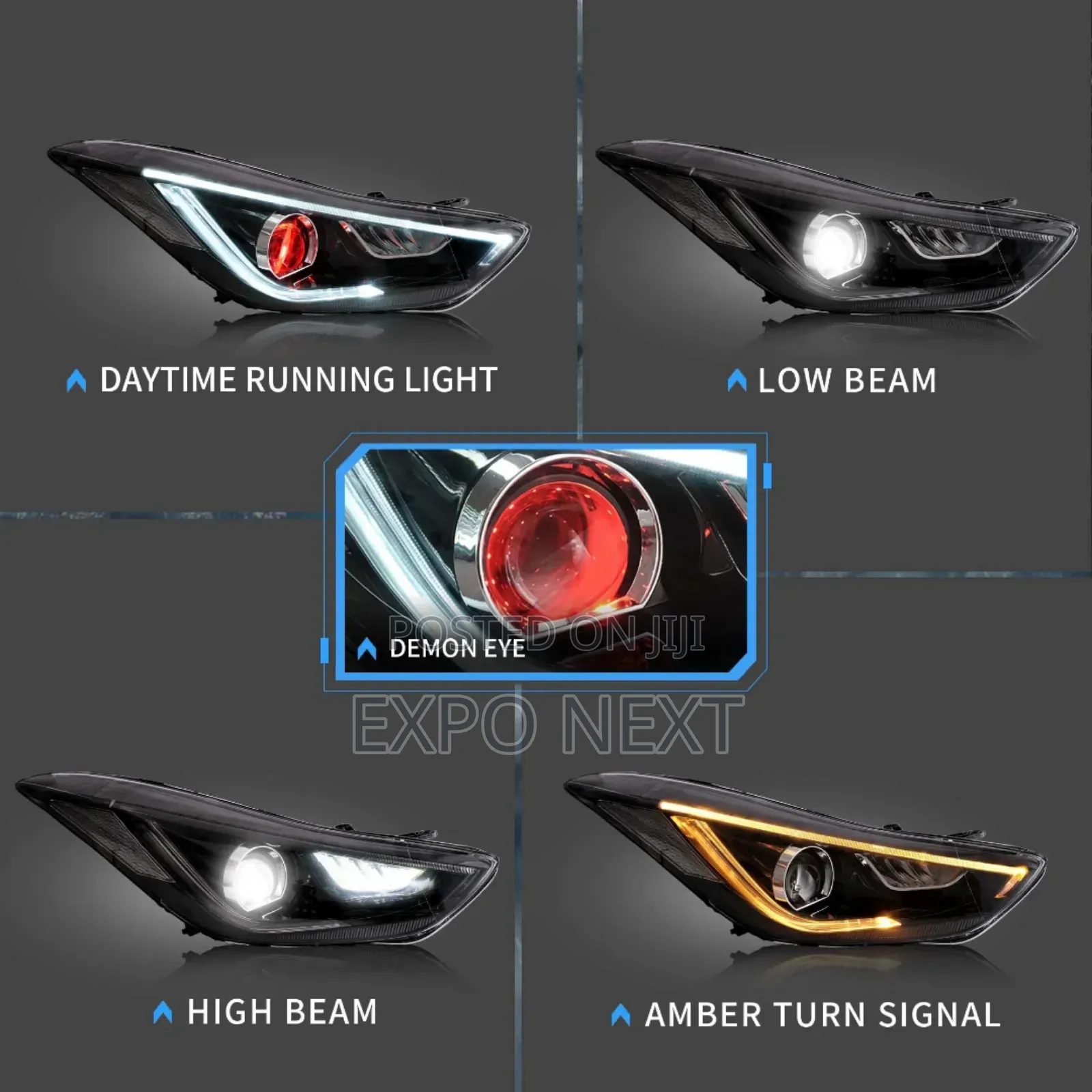 Elantra Headlight2011- 2016 Led (Avante Md)