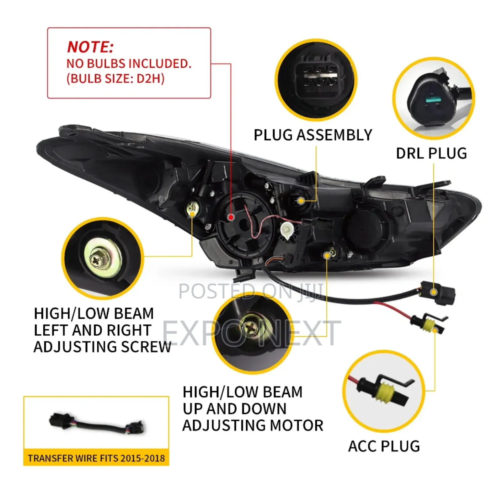Elantra Headlight2011- 2016 Led (Avante Md)