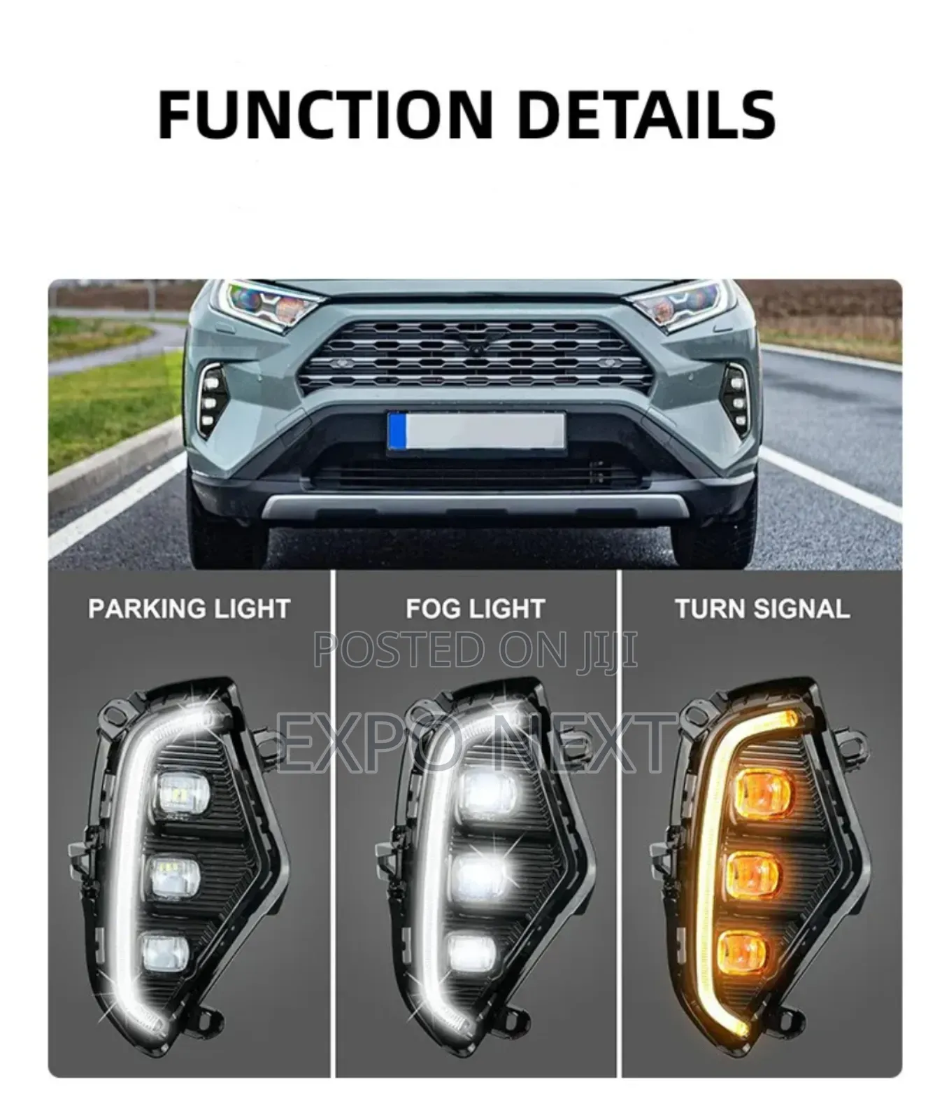 Fog Light Led Toyota Rav4 2019-2022 Waterproof And New Model