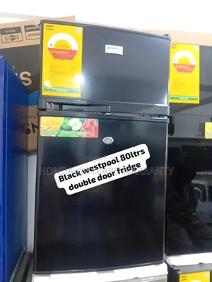 Black Double Door Westpool 90ltrs Fridge Westpool 90ltrs