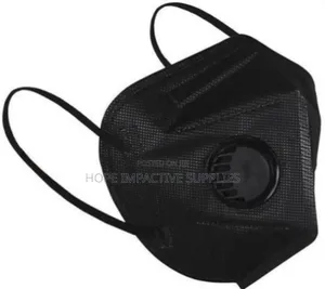 Kn95 Nose Mask With Valve<> Black - [20pcs Per Pack].