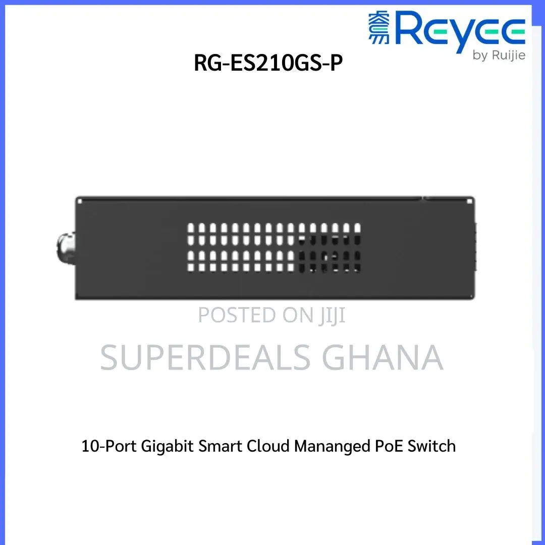 Rg-es210gs-p, Reyee 10-port Gigabit Smart Cloud Managed Poe Switch