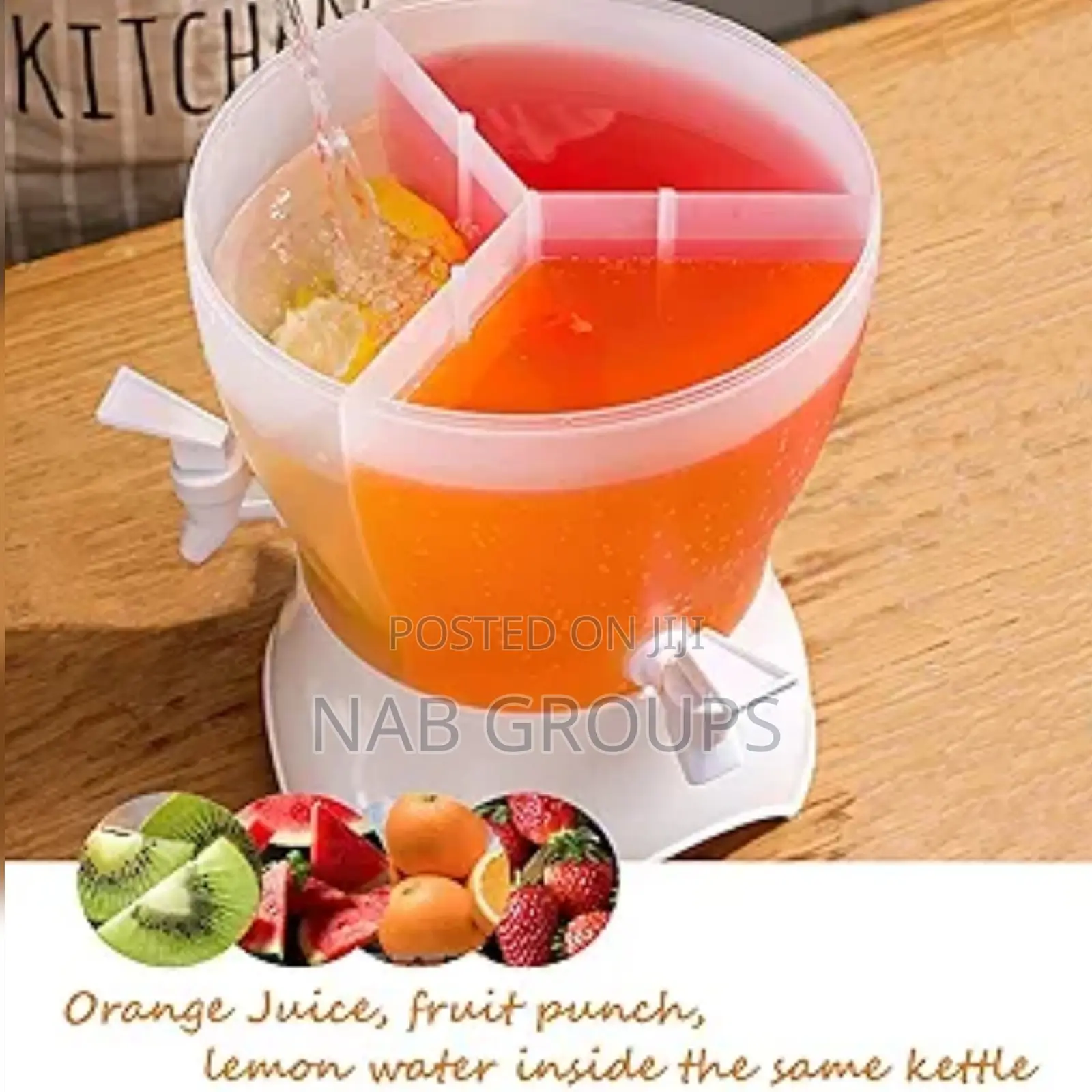 3 Compartment Juice Dispenser