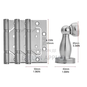 3pcs Door Hinges With Door Stopper