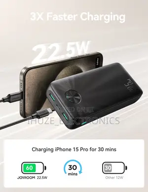 Joyroom 22.5w Fast Charging Power Bank 20000mah (Usb-c)