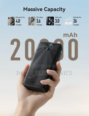 Joyroom 22.5w Fast Charging Power Bank 20000mah (Usb-c)