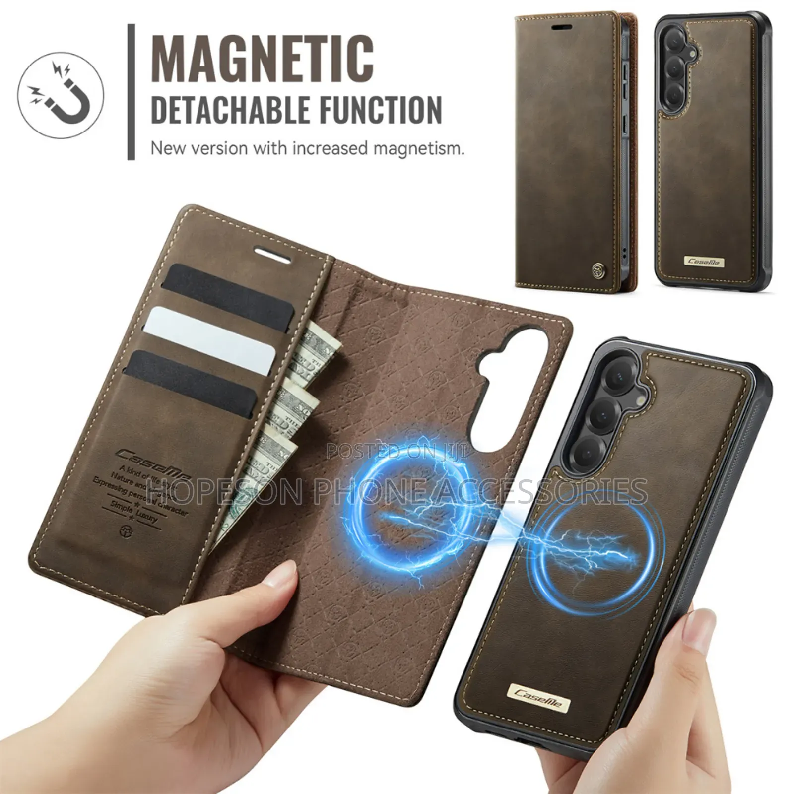 Samsung (2in1) Detachable High Quality Leather Case With Wallet