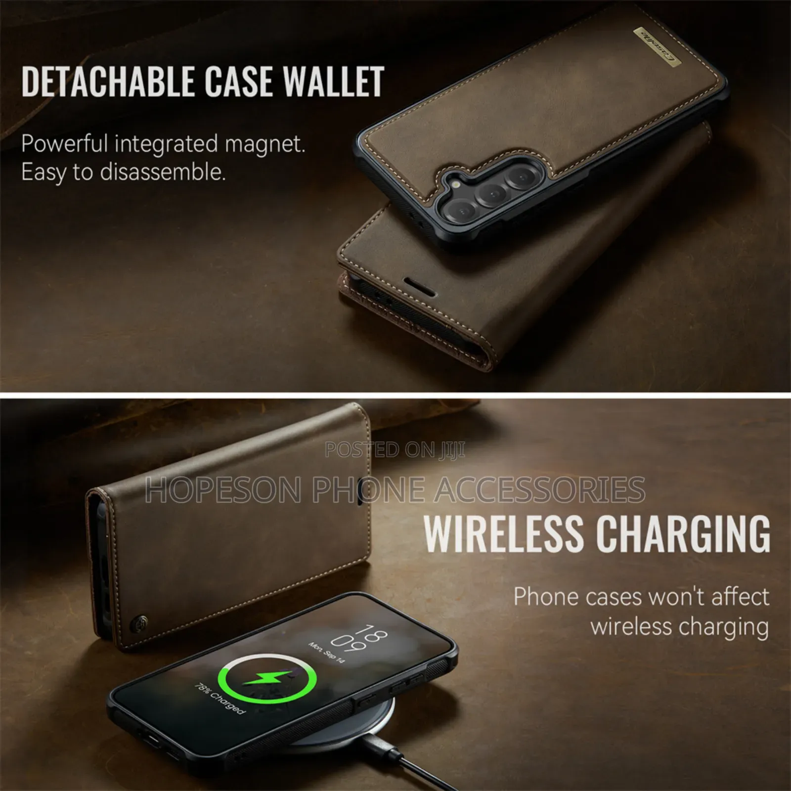 Samsung (2in1) Detachable High Quality Leather Case With Wallet