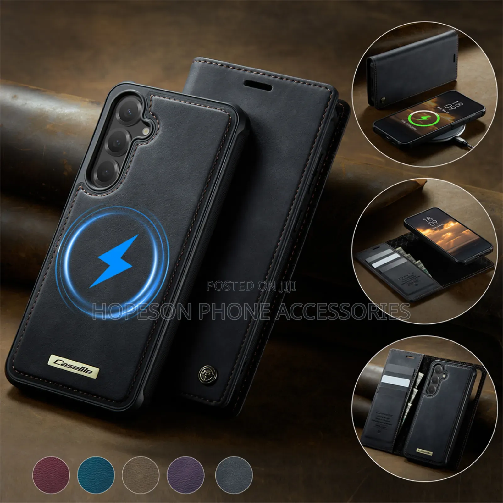 Samsung (2in1) Detachable High Quality Leather Case With Wallet