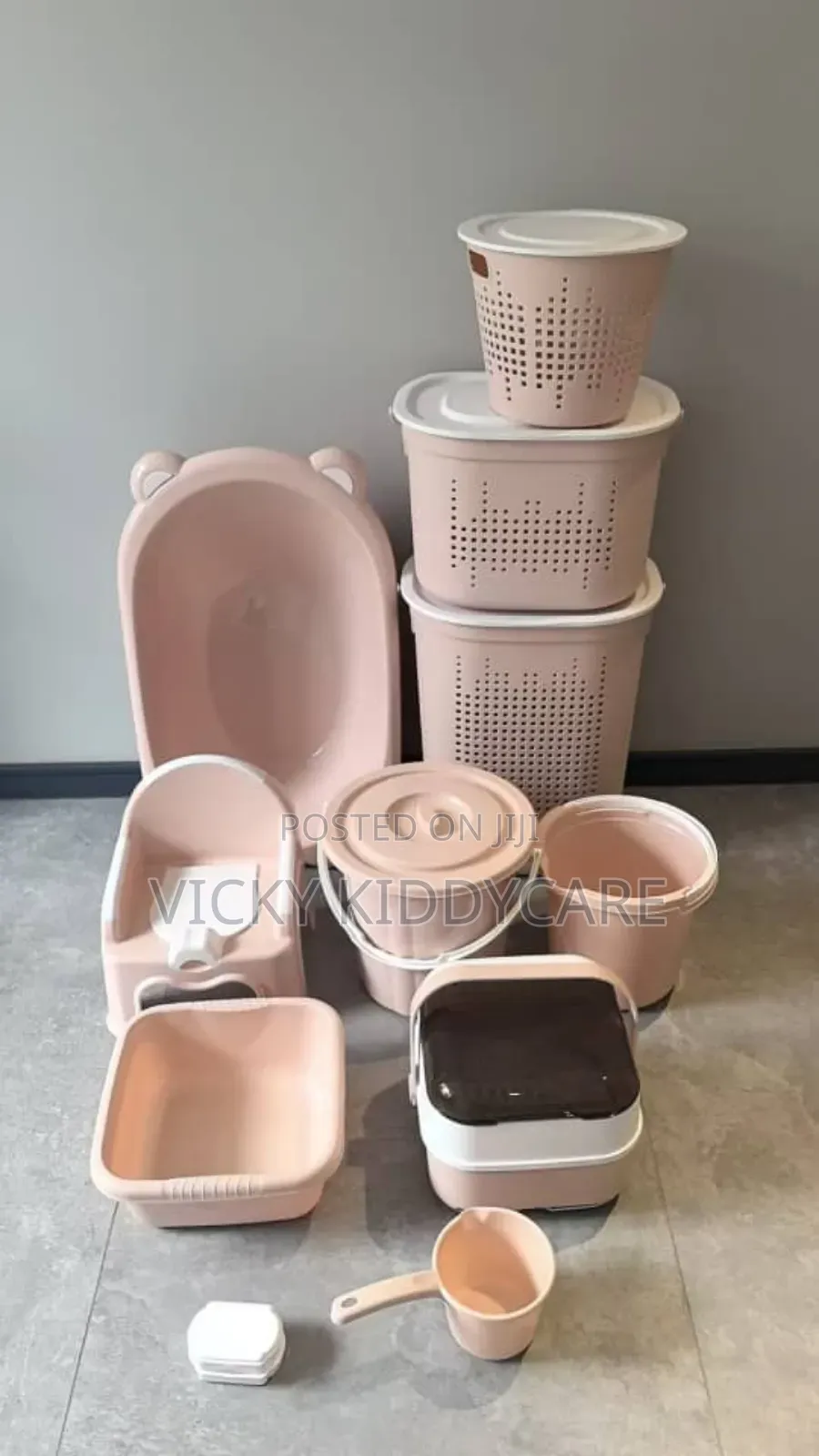 Baby Bath Set With Three Laundry Basket