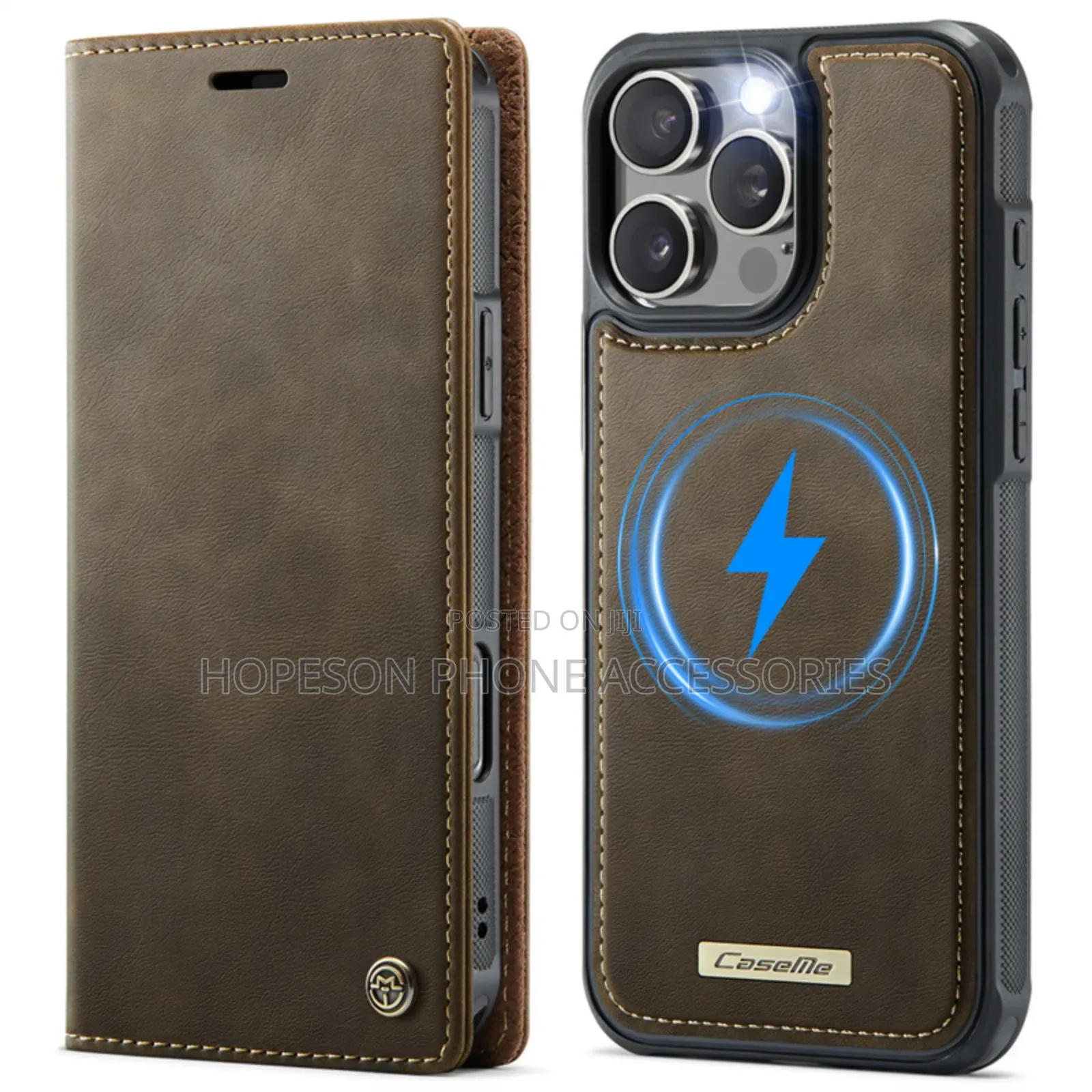 iPhone (2in1) Detachable High Quality Flip Leather Case With Wallet