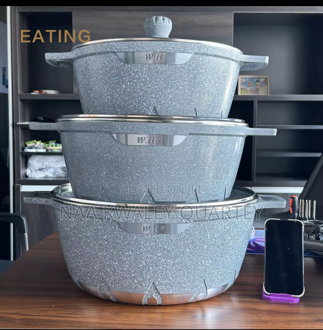 3pcs Large Cooking Pots