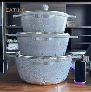 3pcs Large Cooking Pots