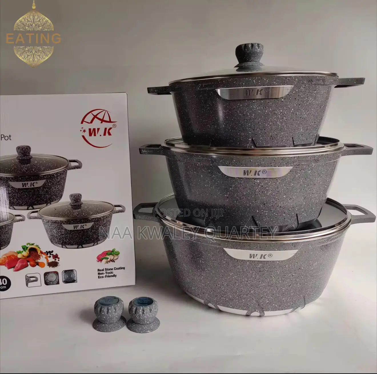 3pcs Large Cooking Pots