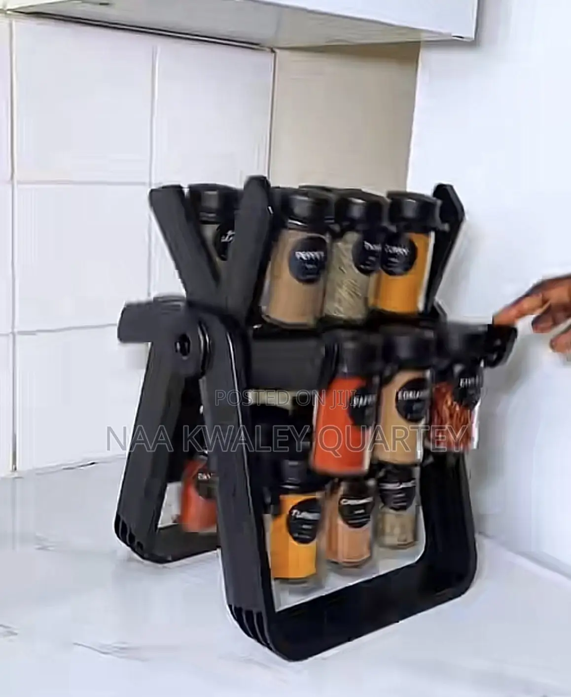 18 Jars Rotating Spice Rack