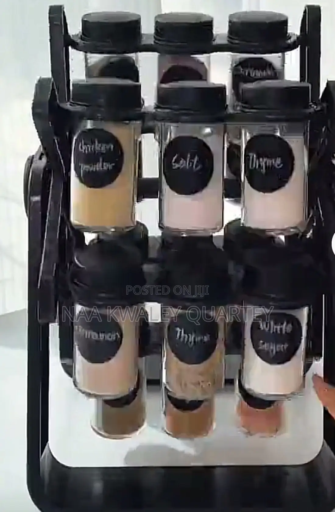 18 Jars Rotating Spice Rack
