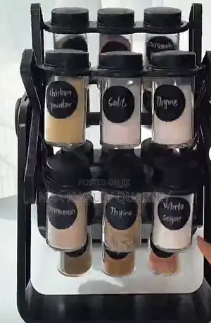 18 Jars Rotating Spice Rack