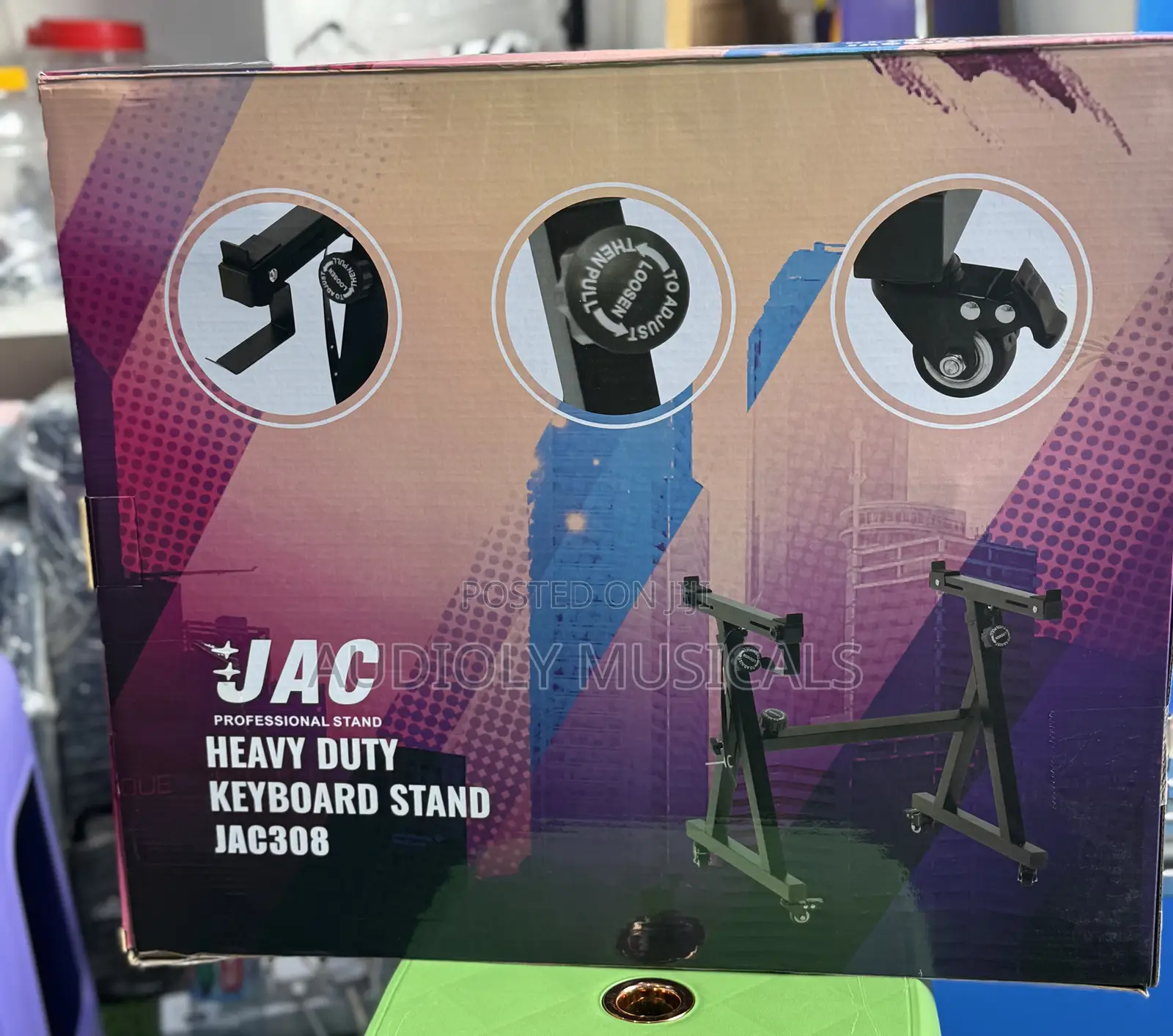Jac Heavy Duty Keyboard Stand (Adjustable)