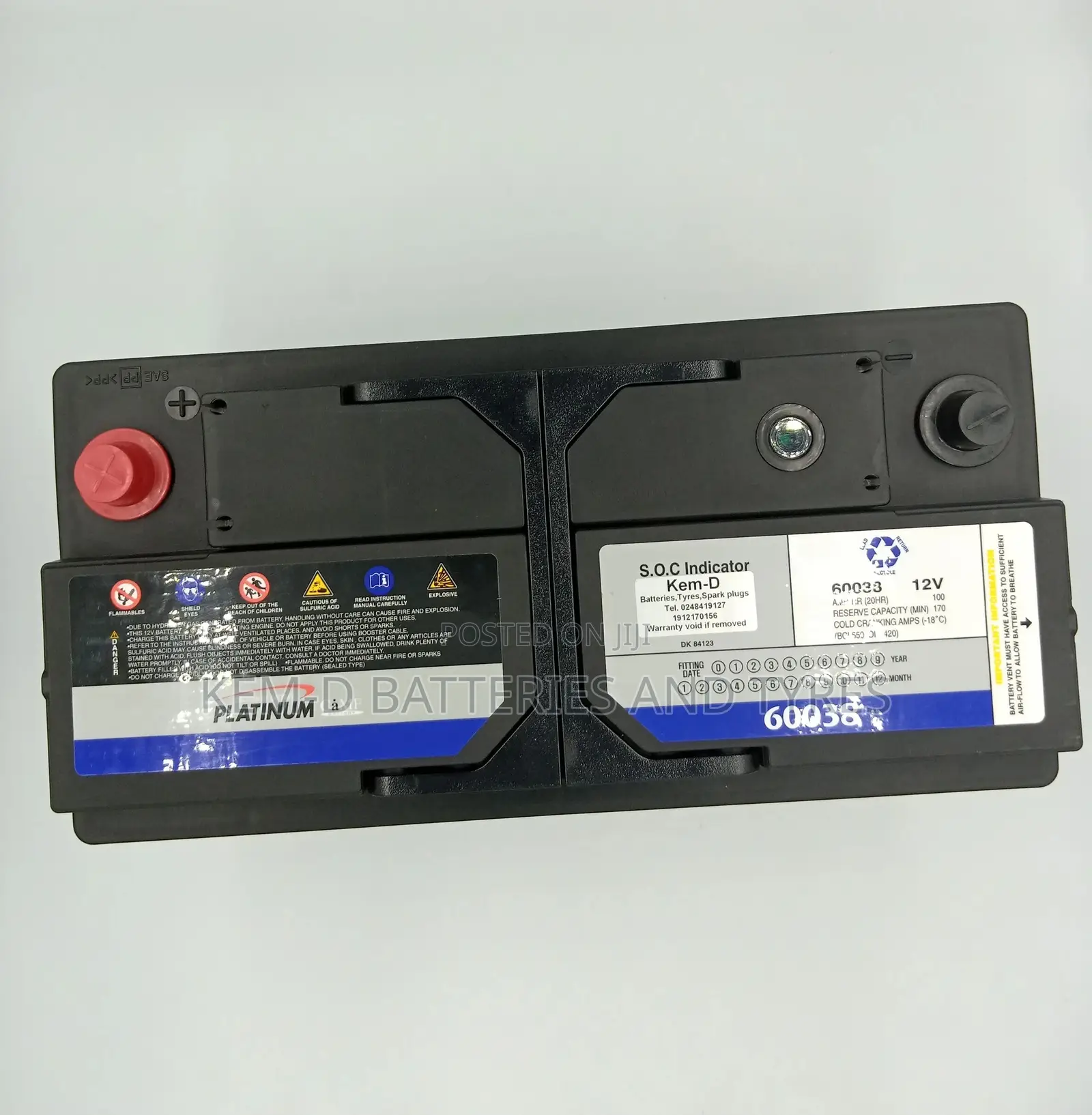 19 Plates Platinum Car Battery
