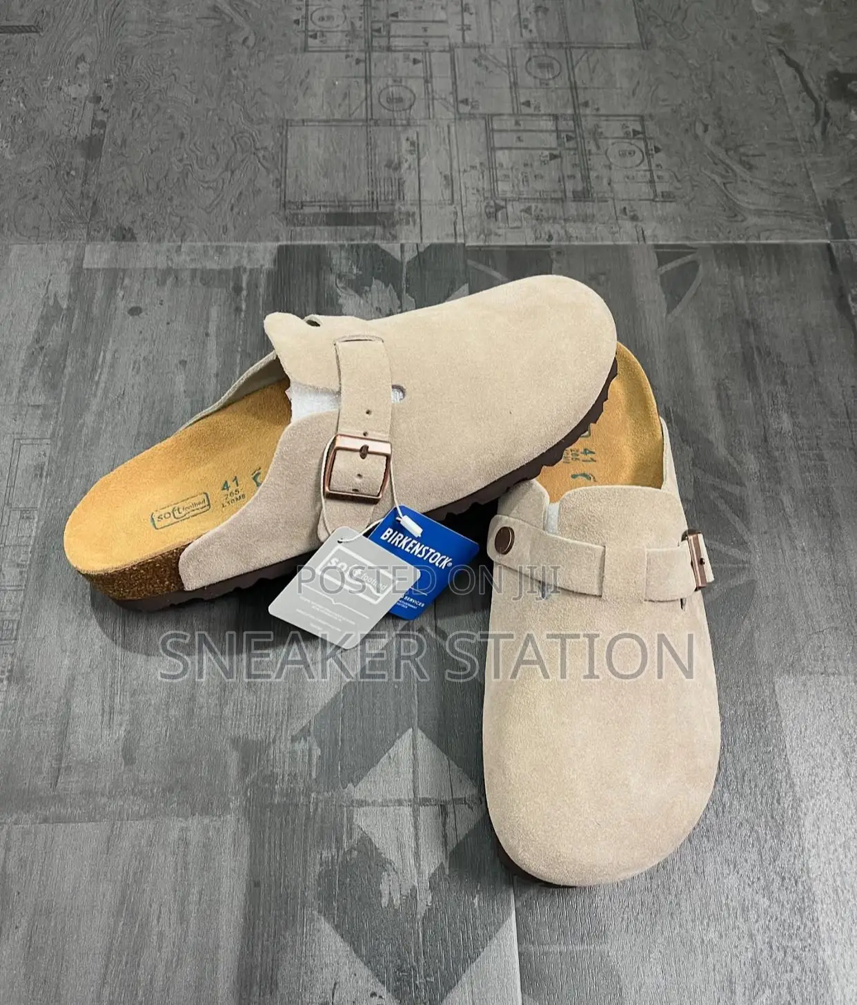Birkenstock Boston Taupe Suede
