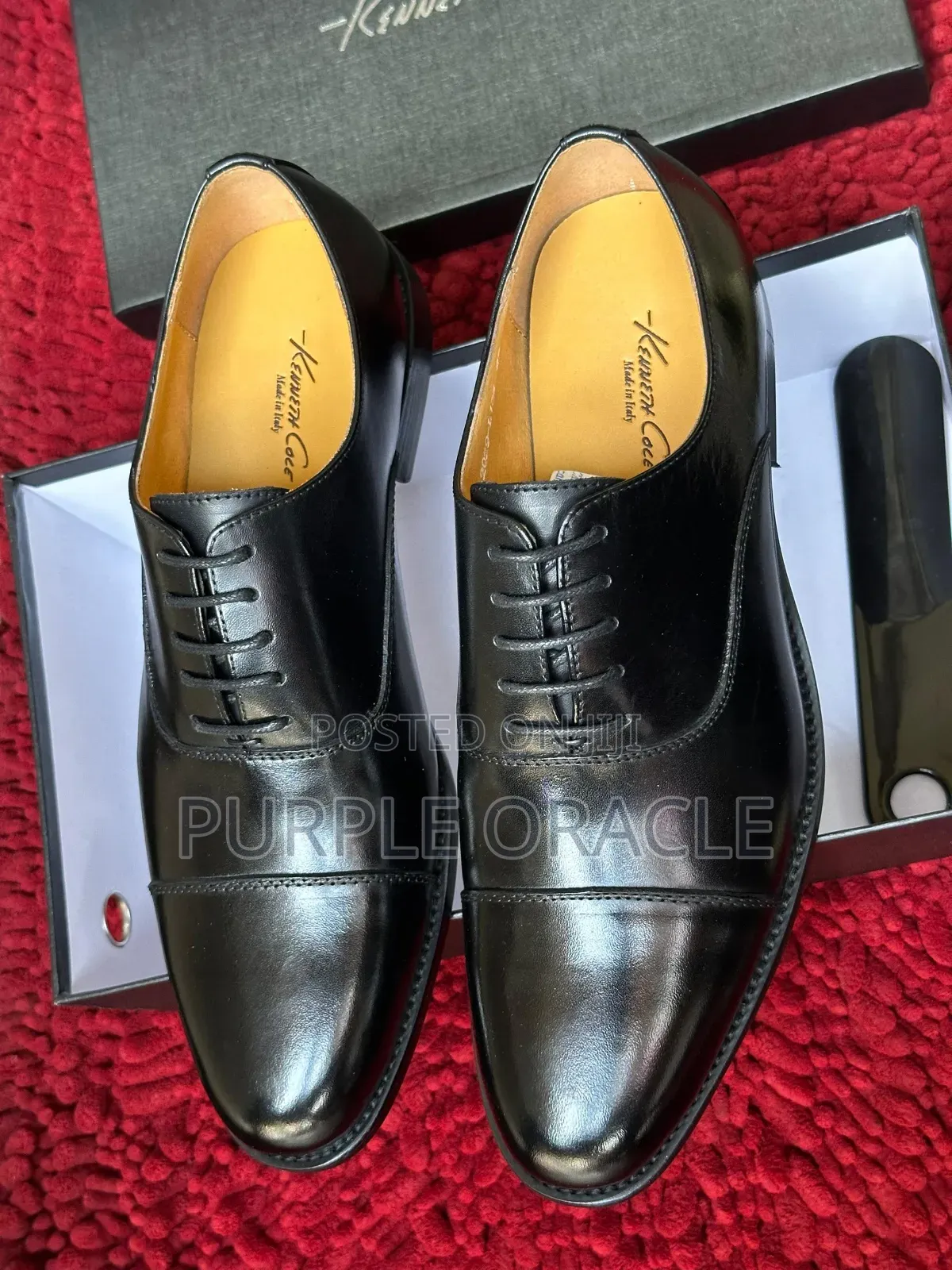 Black Kennett Cole Men's Dress Shoe