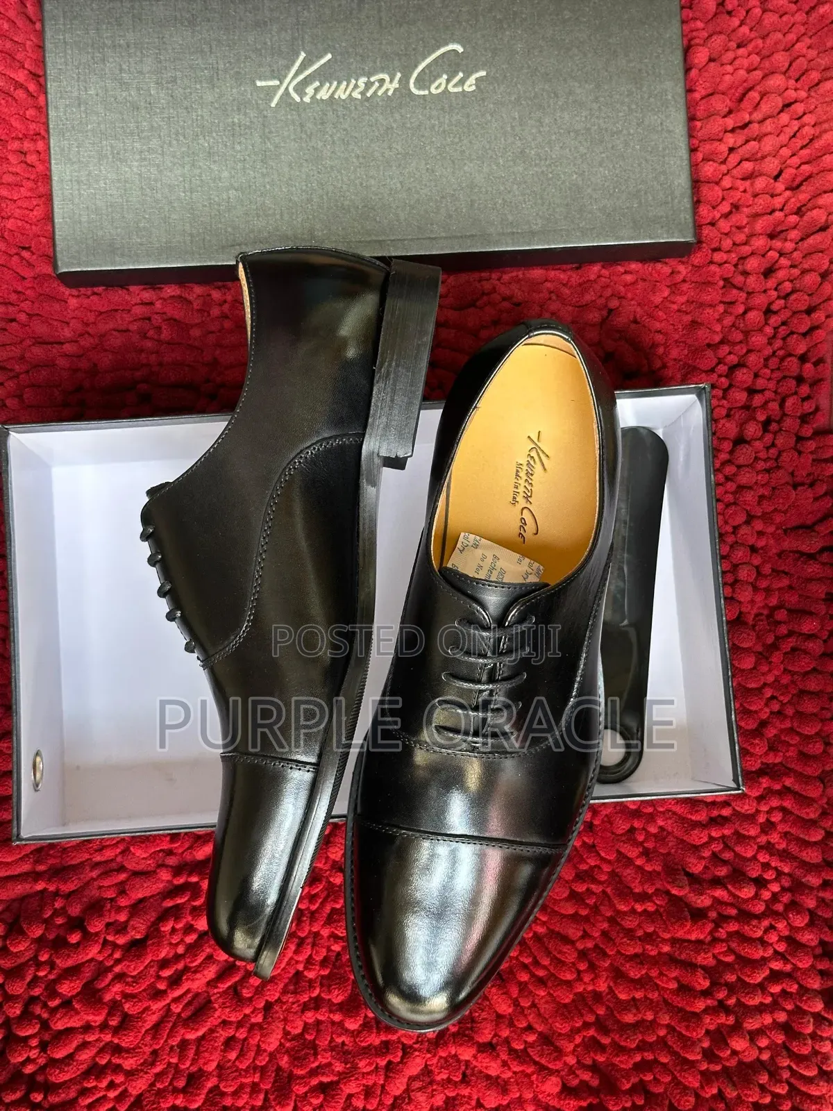 Black Kennett Cole Men's Dress Shoe