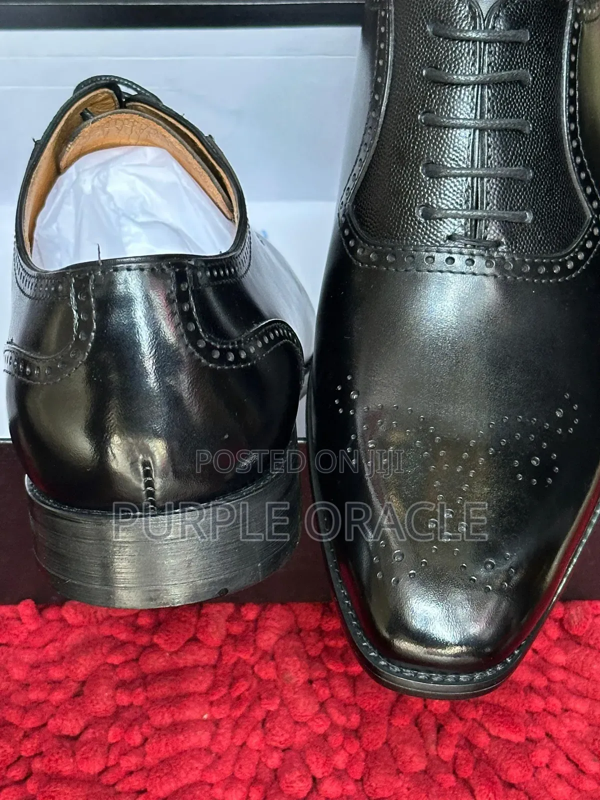 Black Leather Paul Parkman Dress Shoe