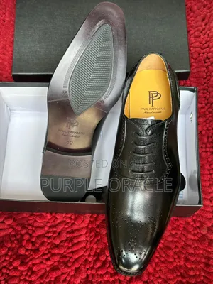 Black Leather Paul Parkman Dress Shoe