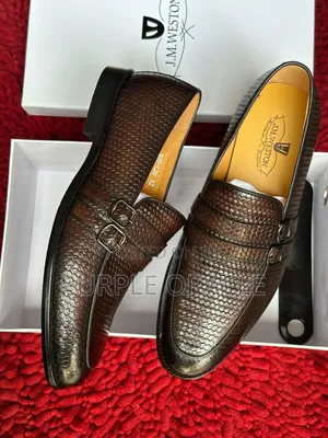 Versatile Brown Leather J.M . Weston Loafer