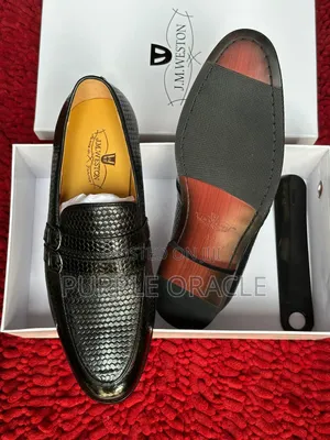 Unique Embossed Leather J.M. Weston Loafer