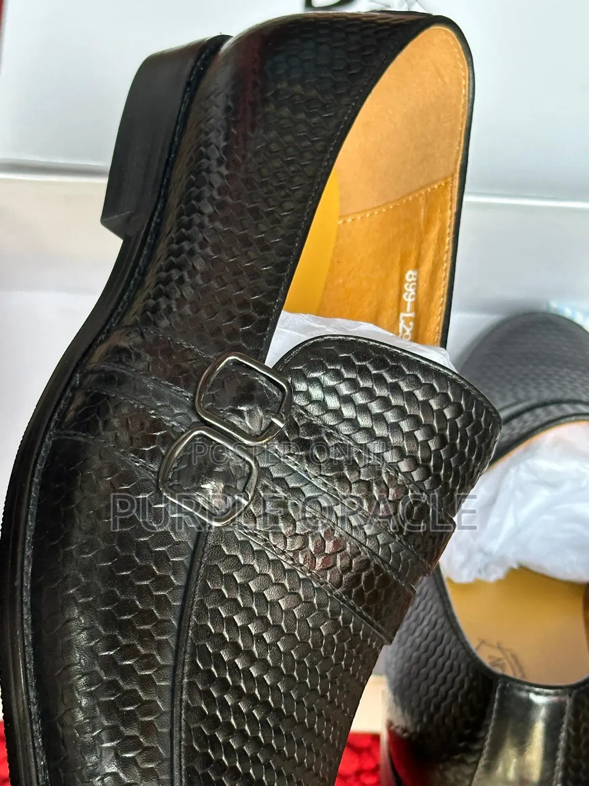 Unique Embossed Leather J.M. Weston Loafer