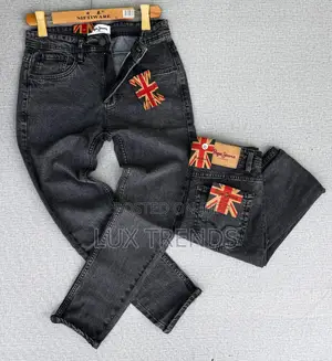 None Fade Long Jeans Trousers for Men