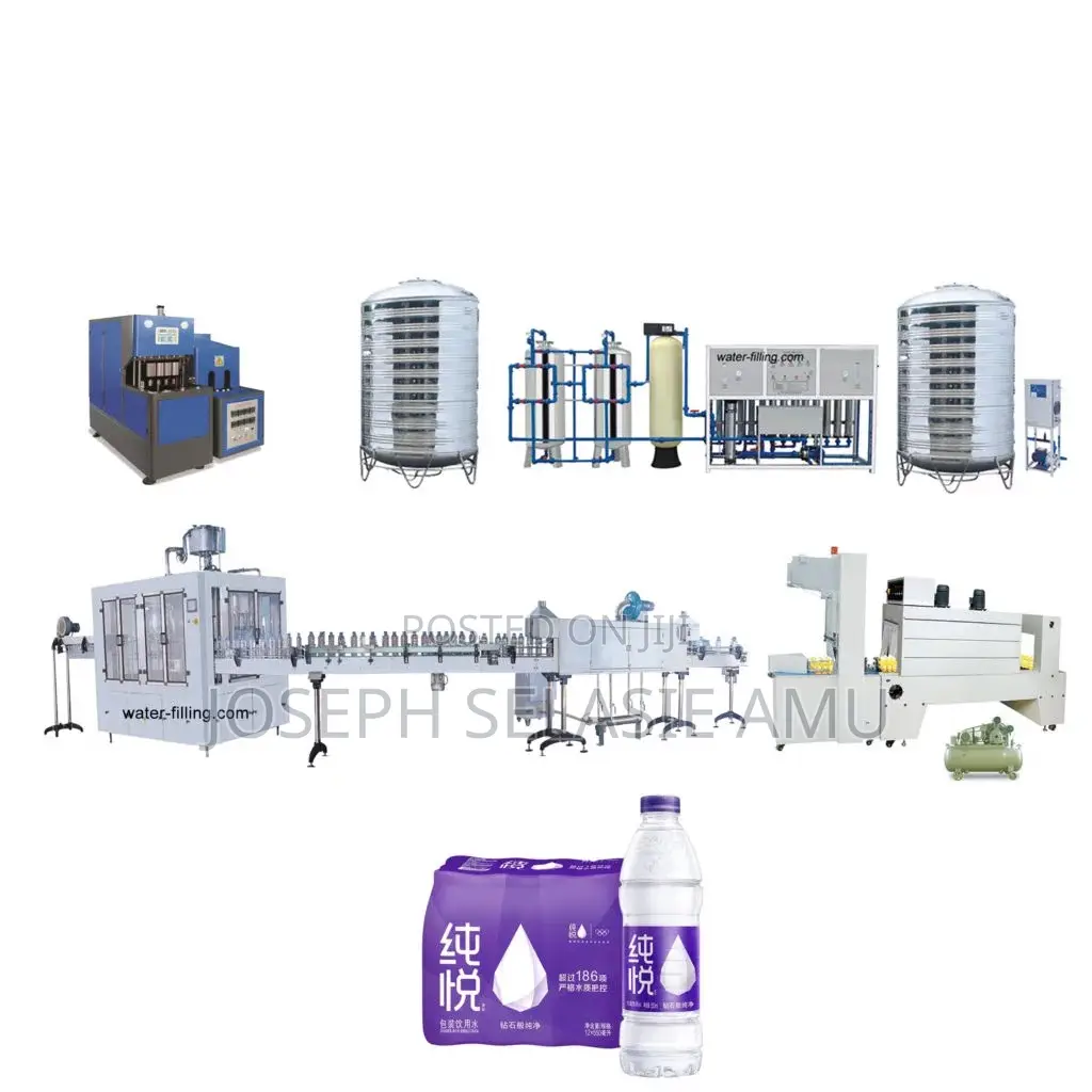 Complete Bottle Water Production Line Setup