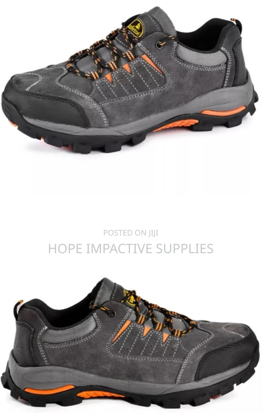 Safetoe Safety Shoe - Steel Toe(Grey).