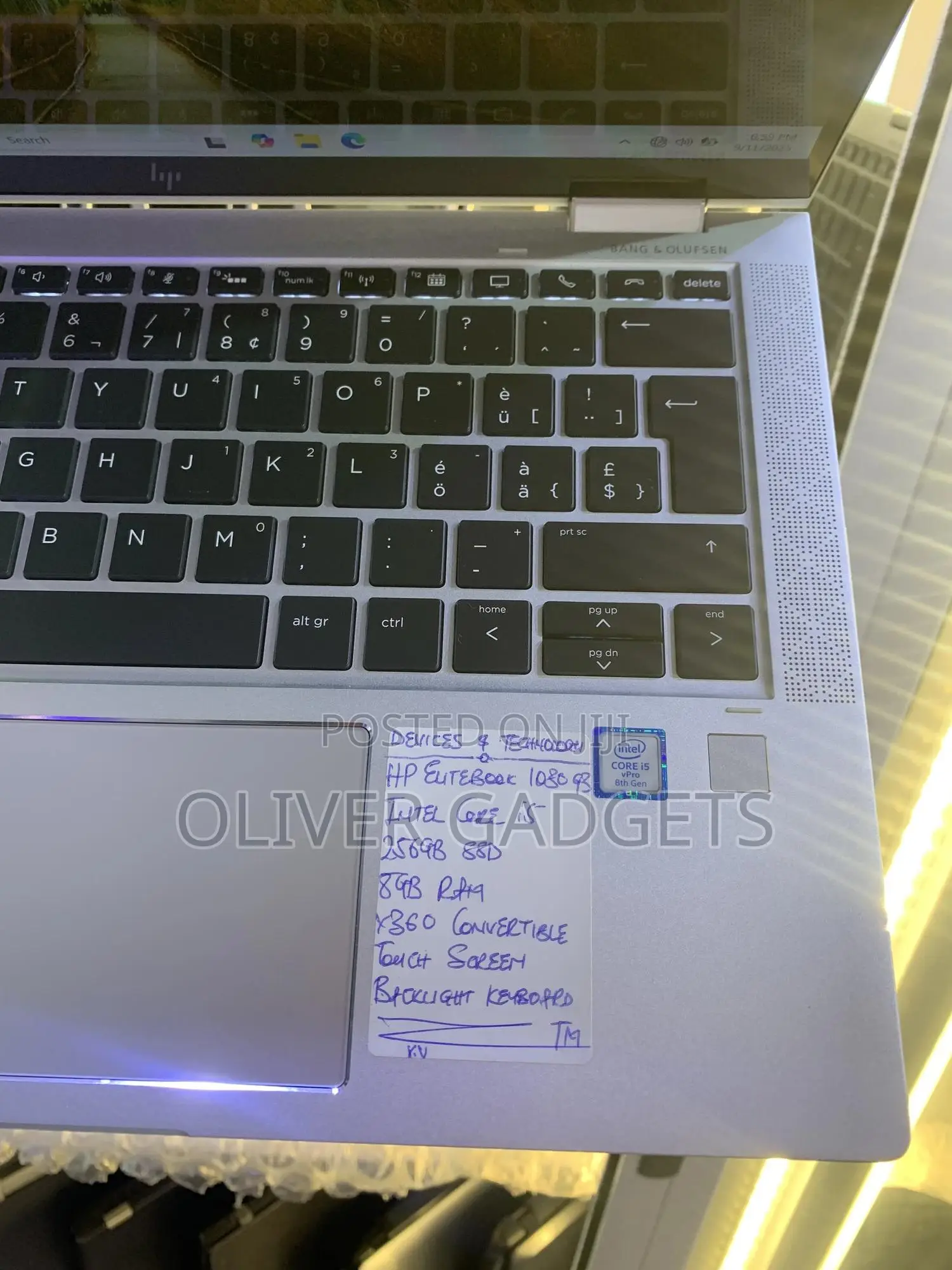 Laptop HP EliteBook X360 1030 G3 8GB Intel Core i5 SSD 256GB