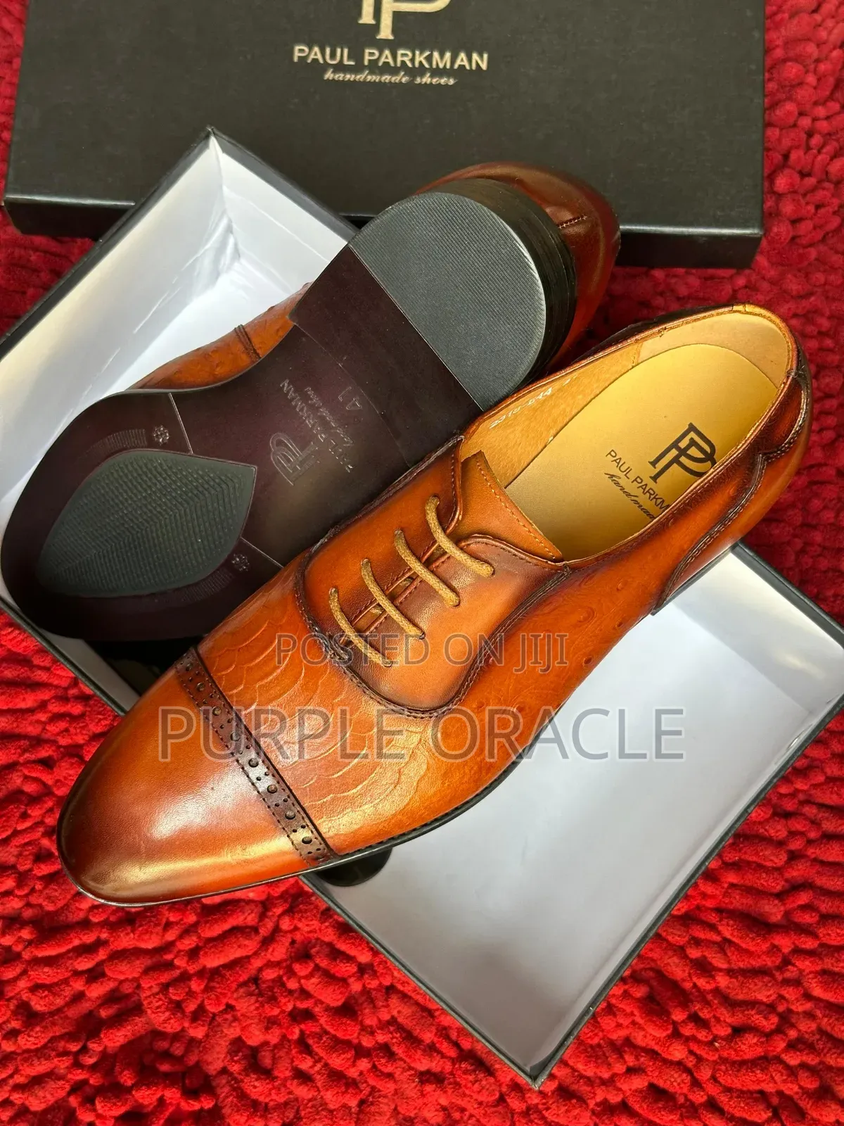 Brown Fashionable Pair of Paul Parkman Dress Shoe