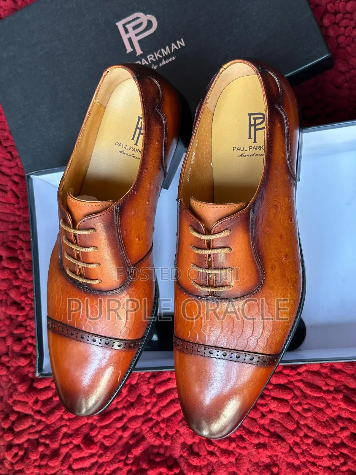 Brown Fashionable Pair of Paul Parkman Dress Shoe