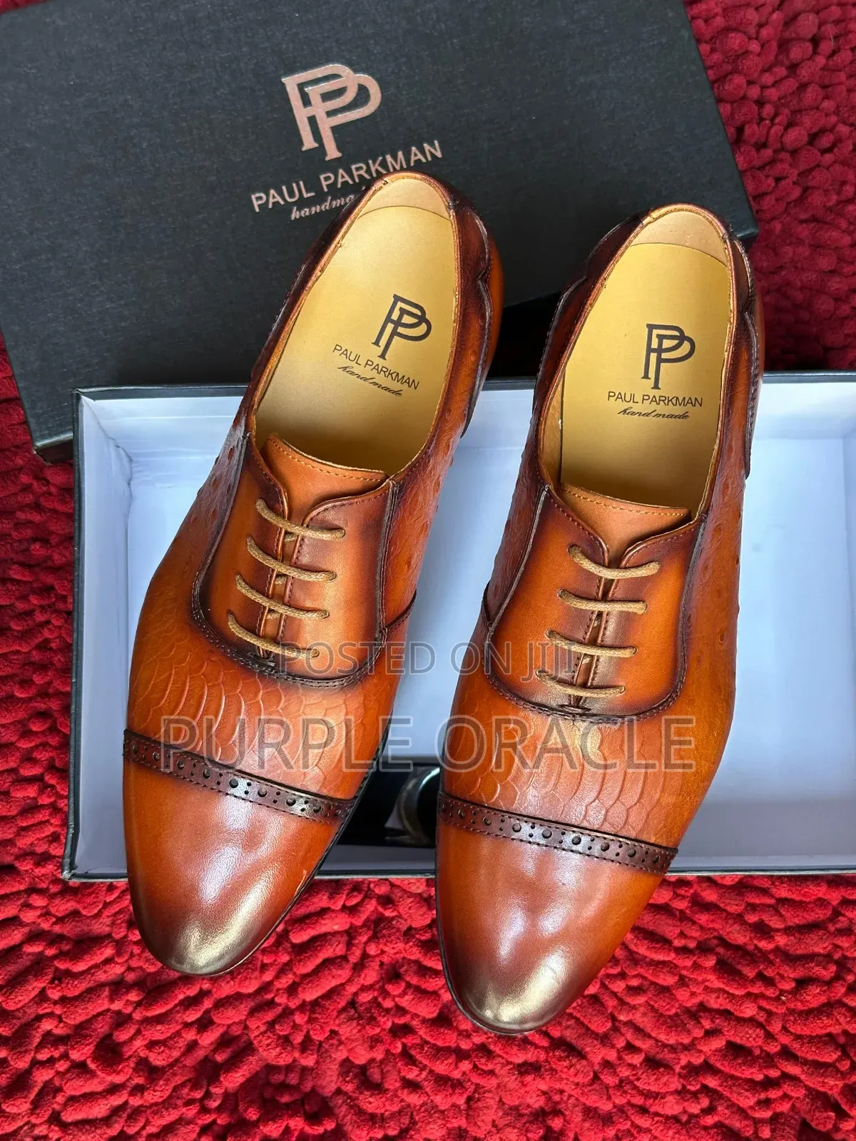 Brown Fashionable Pair of Paul Parkman Dress Shoe