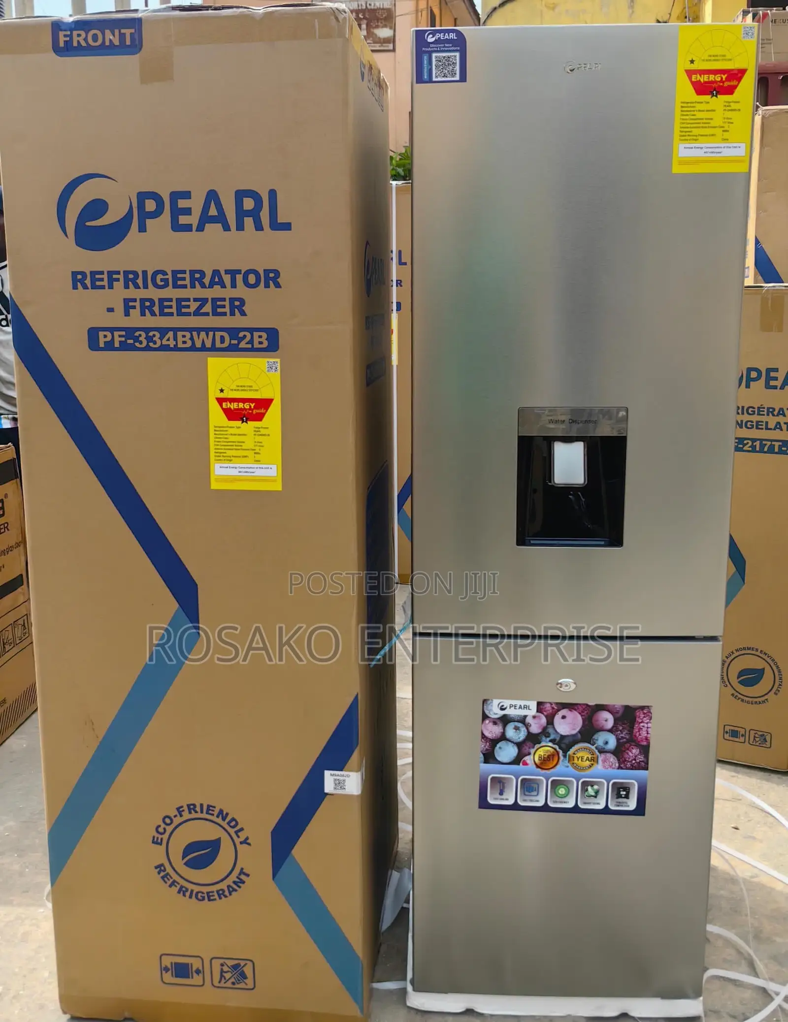 Pearl Refrigerator 261liters With Water Dispenser