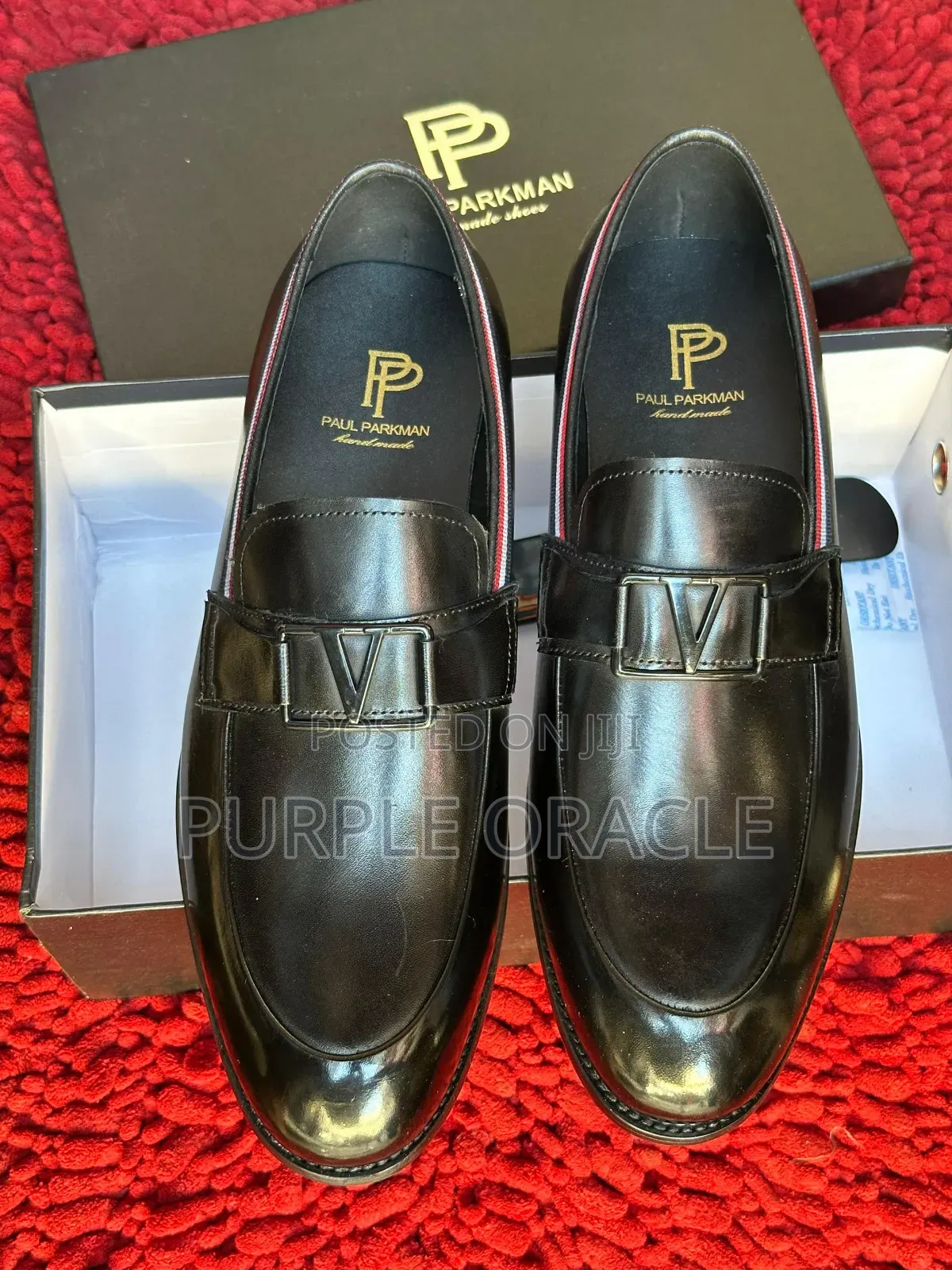 Glossy Polished Finish Paul Parkman Slip-on Footwear