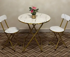 Folding Round Table With 2 Chairs