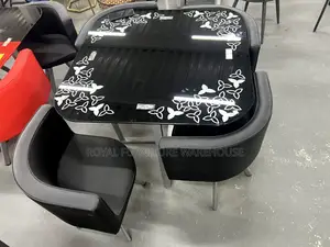 Top Finish Tempered Glass Dining Set