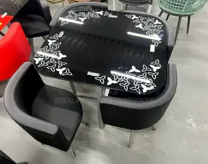 Top Finish Tempered Glass Dining Set