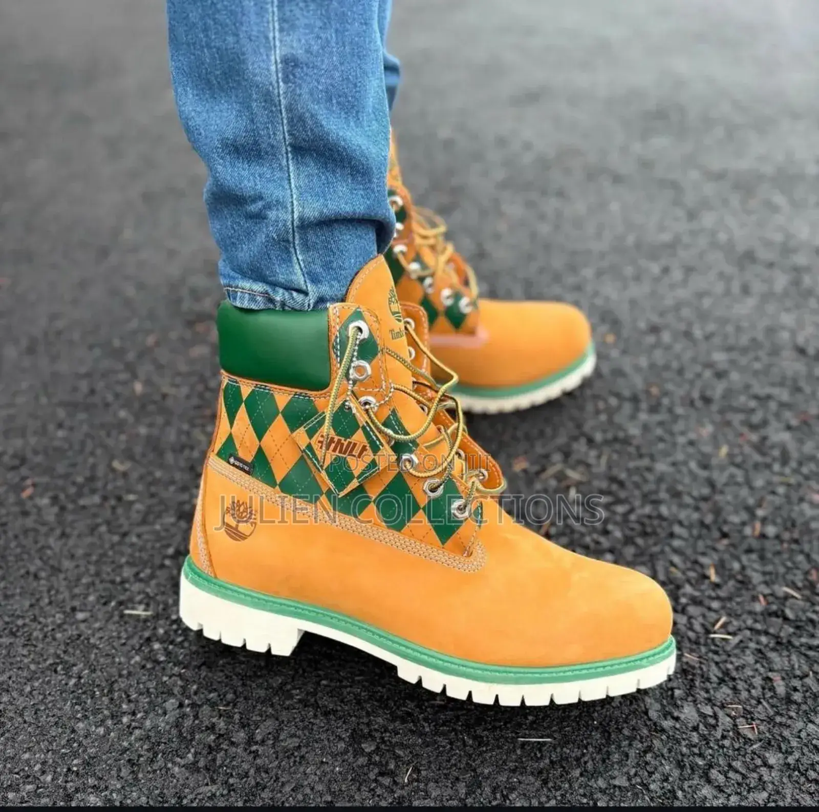 Timberland Boots Tims Brown Green