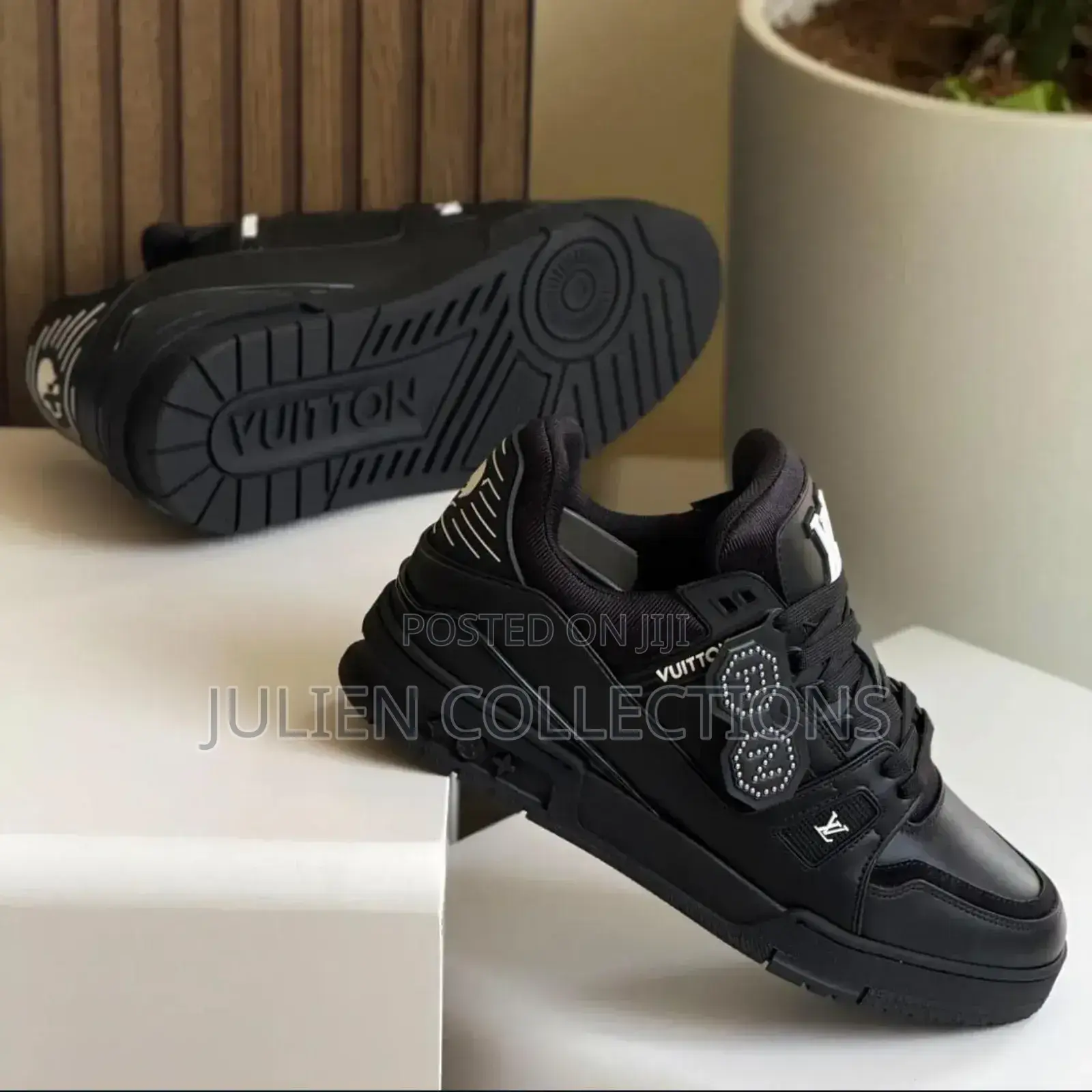 Louis Vuitton Lv Black Leather