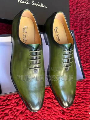 Green Oxford Cap-Toe Dress Shoe