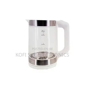 Nasco Kettle 1.7 Litres Transparent Glass Cordless
