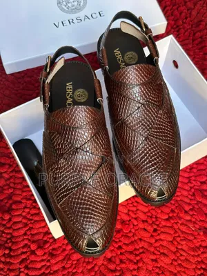 Brown Slingback Versace Footwear